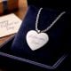 Handcrafted 925 Silver Personalized Heart Engraved Necklace